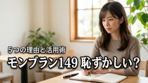 モンブラン 149が恥ずかしいと思われる5つの理由！後悔しない活用術とは