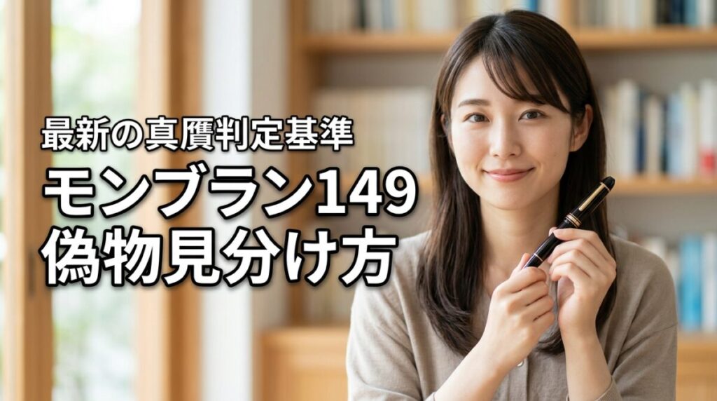 そのモンブラン 149は本物？偽物の見分け方と2026年最新の真贋基準