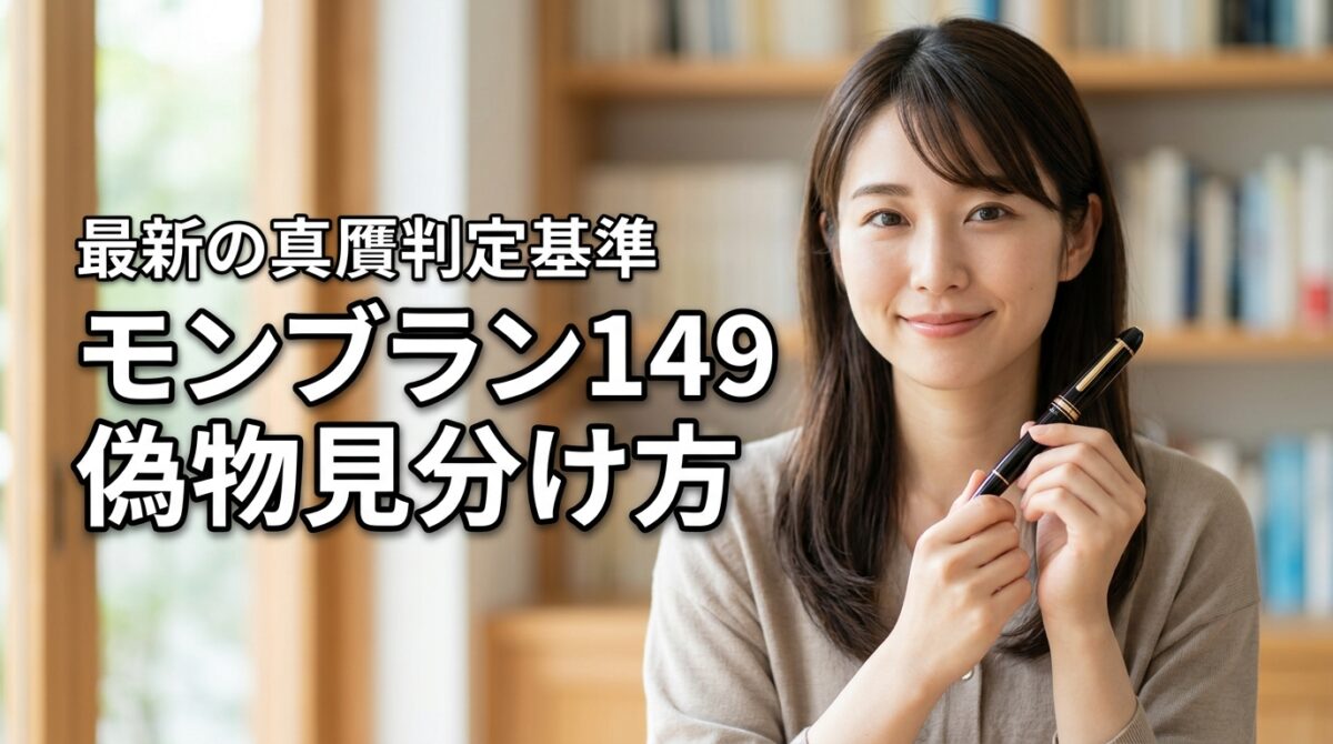 そのモンブラン 149は本物？偽物の見分け方と2026年最新の真贋基準