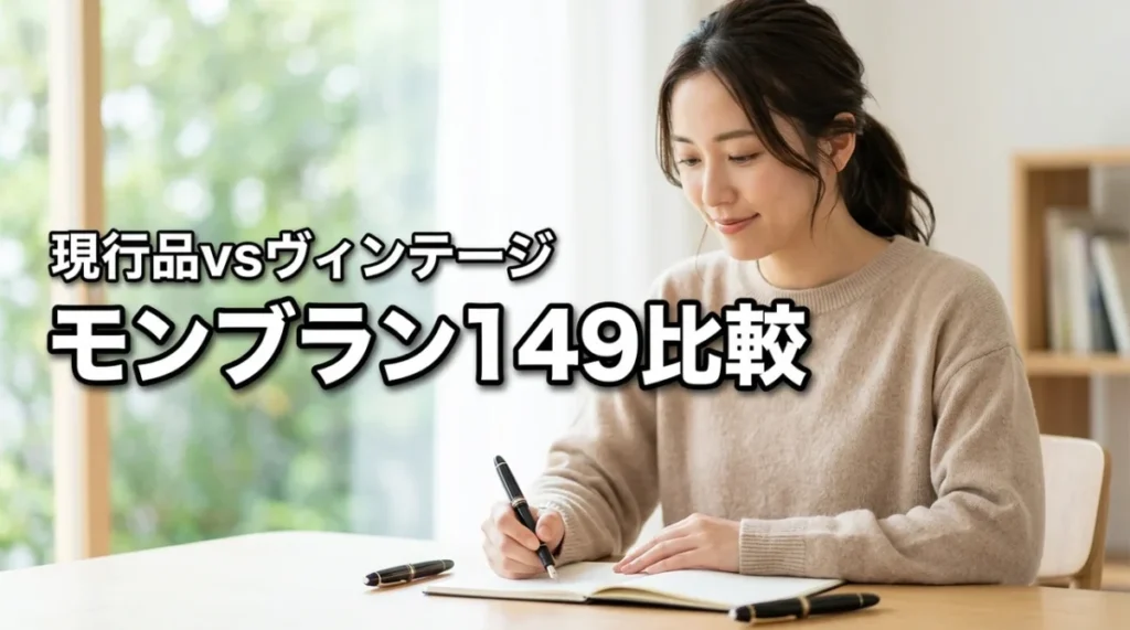 モンブラン 149の現行品vsヴィンテージ書き味比較で迷う人へ！最適な一本を決定