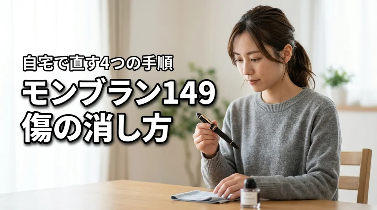 モンブラン149のキャップの傷の消し方！自宅でできる4つの手順と5つの道具