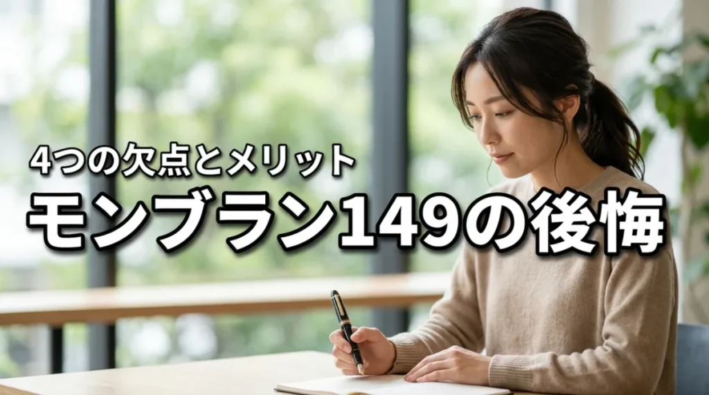 モンブラン 149の万年筆で後悔した理由とは？4つの欠点と使うメリットを解説