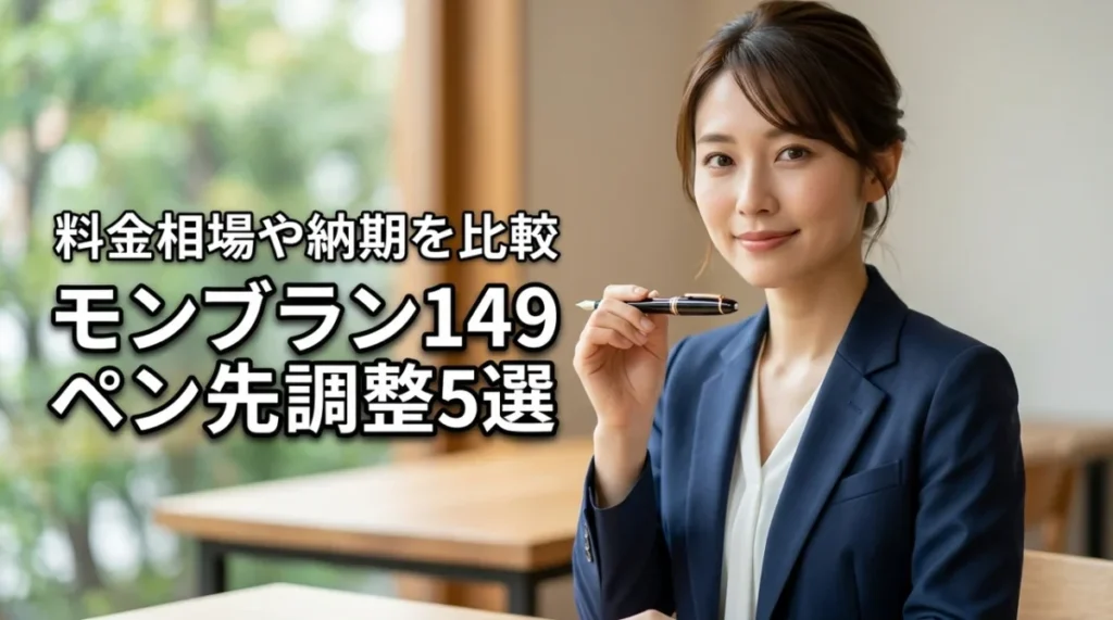 モンブラン 149のペン先調整に強い専門店5選！料金相場や納期を詳しく比較