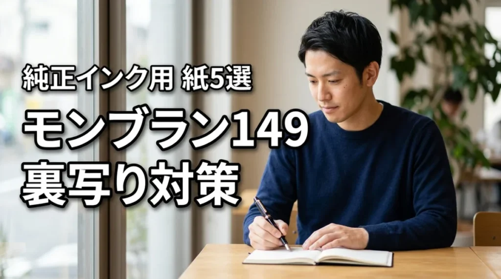 モンブラン 149で純正ブルーブラックの裏写りを防ぐ！純正インクに合う紙5選
