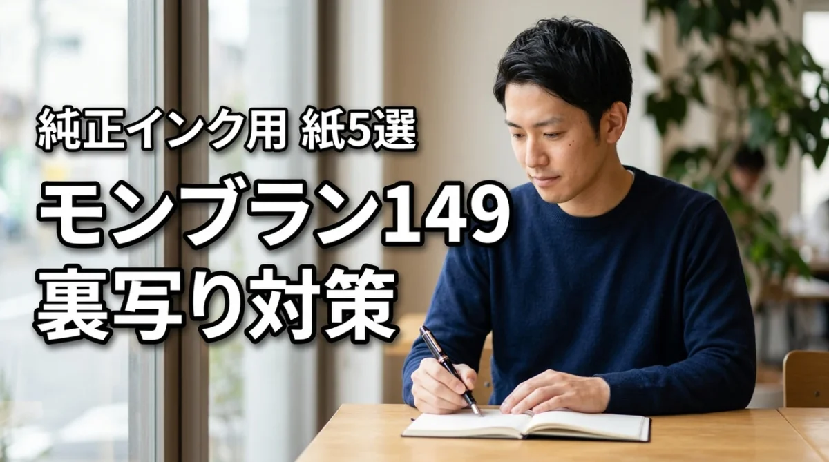 モンブラン 149で純正ブルーブラックの裏写りを防ぐ！純正インクに合う紙5選
