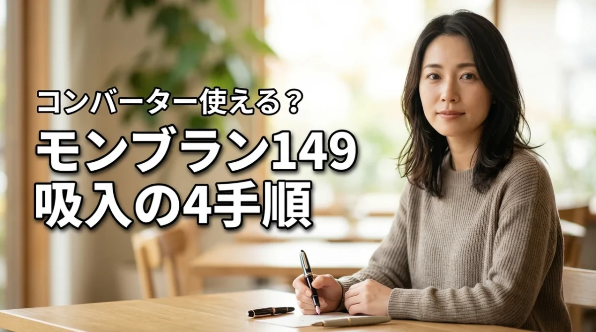 【結論】モンブラン 149でコンバーターは使えるか？吸入式を使いこなす4つの手順