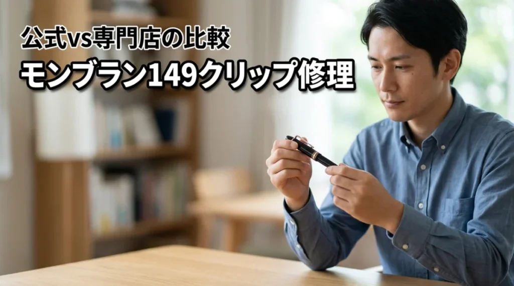 【公式vs専門店】モンブラン149の曲がったクリップの直し方と修理費用を公開