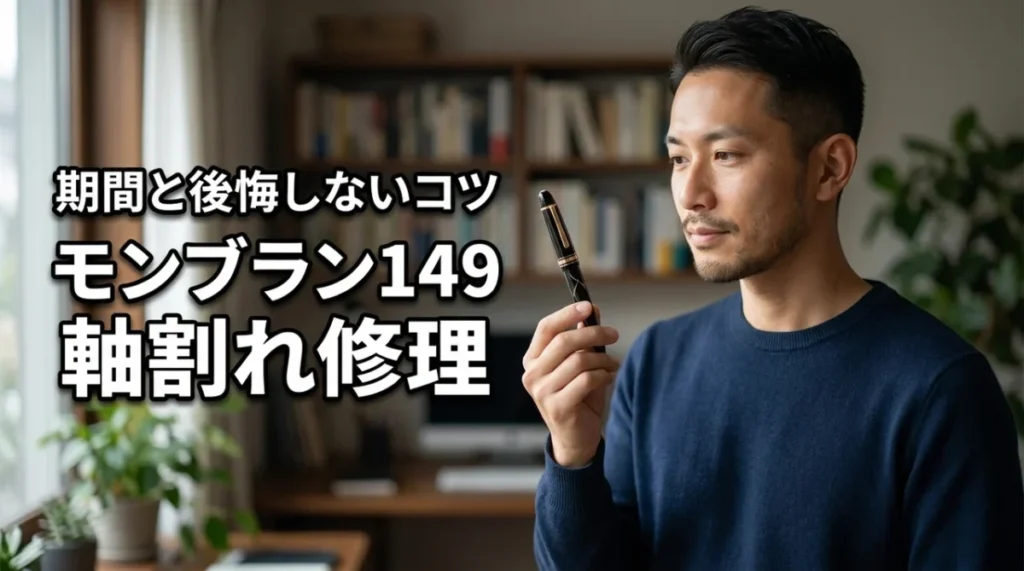 【保存版】モンブラン 149の軸割れ修理期間と後悔しないための最適な依頼方法