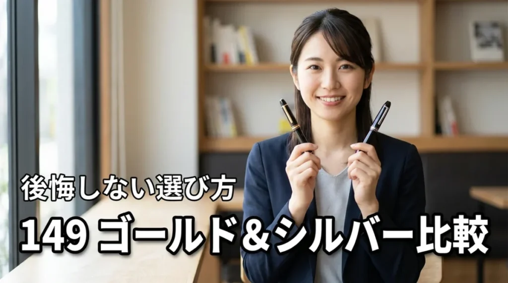 【一生モノ】モンブラン149のゴールドとシルバーを比較！後悔しない人気の選び方