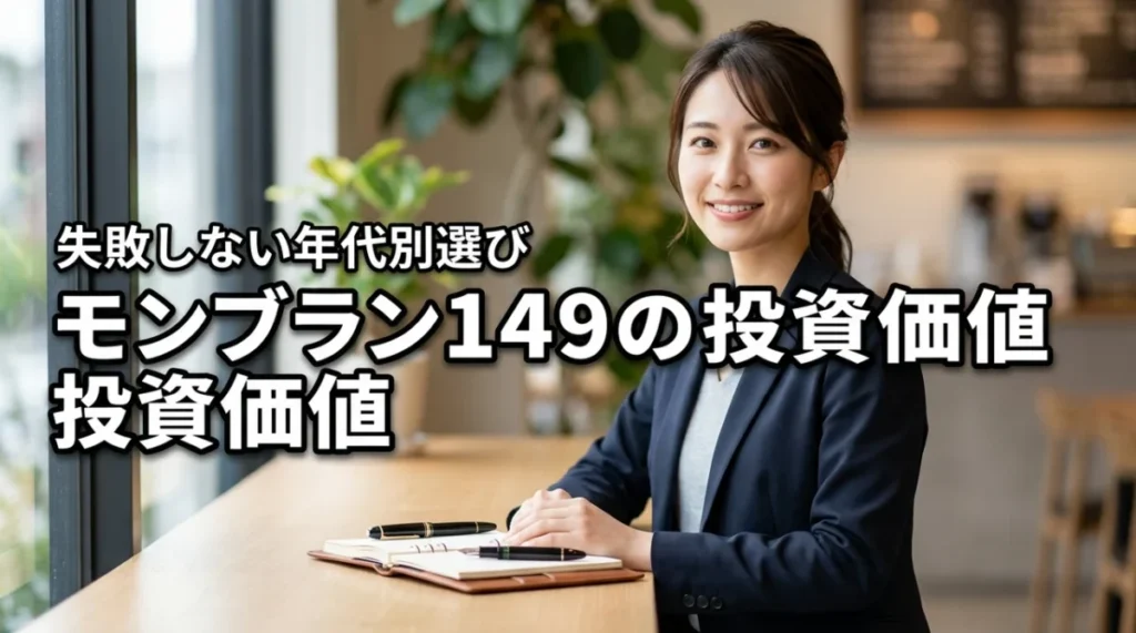 モンブラン149の価値は今後も上がる？投資で失敗しない年代別の選び方を公開