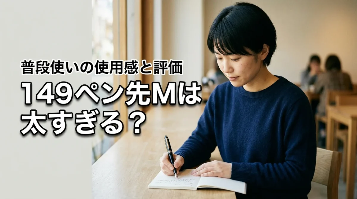 モンブラン149のペン先 Mは太すぎる？普段使いの評価やデメリットを徹底調査