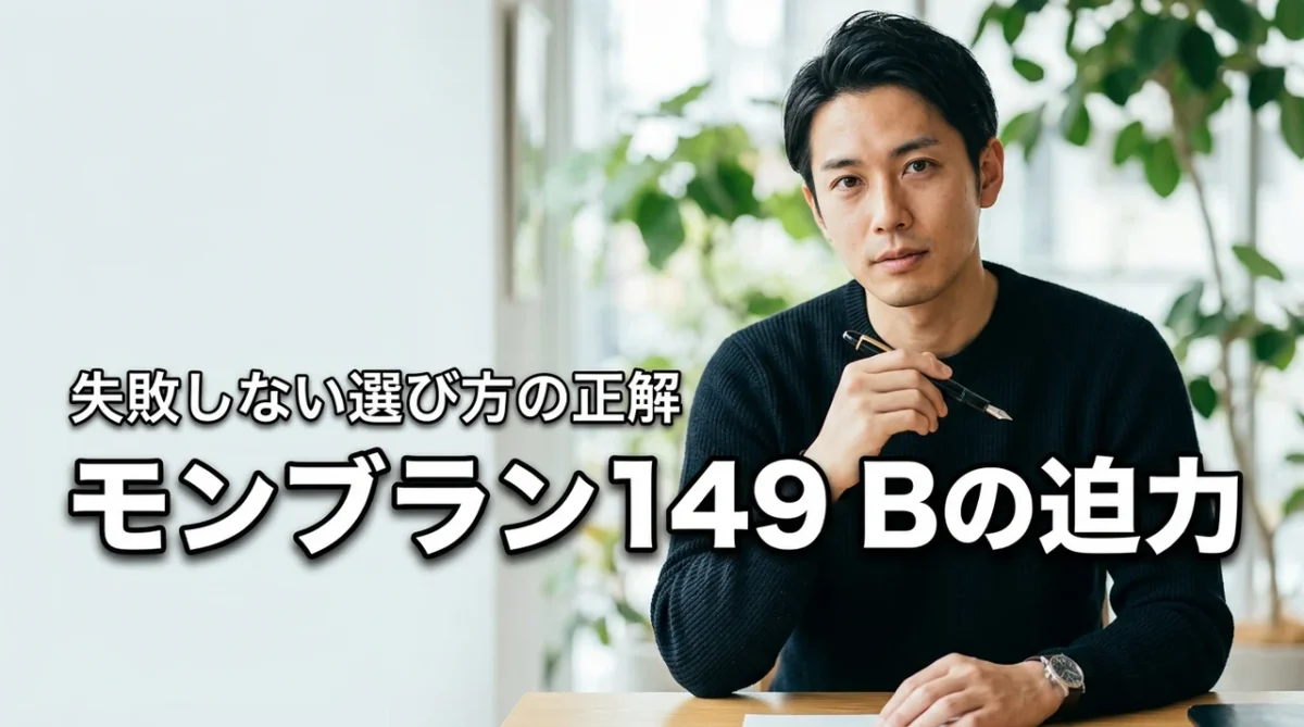 【結論】モンブラン149のペン先Bはサインの迫力が別格！失敗しない選び方の正解