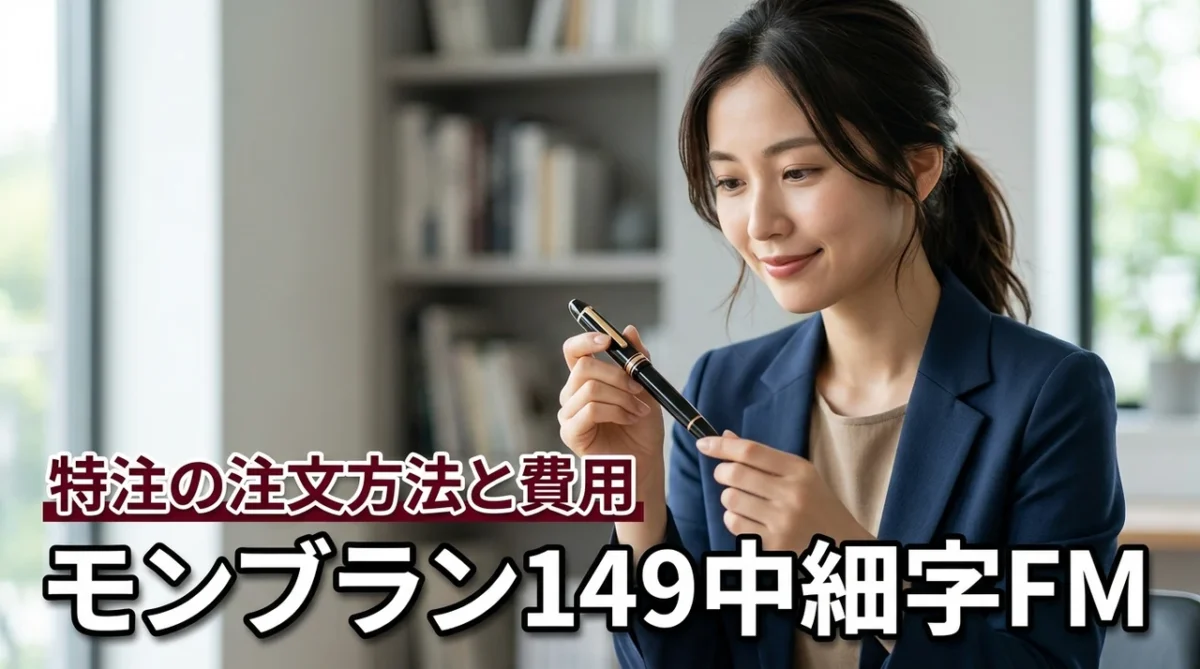 モンブラン149の中細字FMが欲しい！特注の注文方法や納期、気になる費用を調査