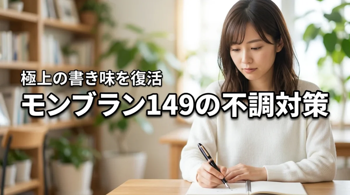 モンブラン 149の書き始めにインクが出ない悩みを解決！極上の書き味に戻す対策