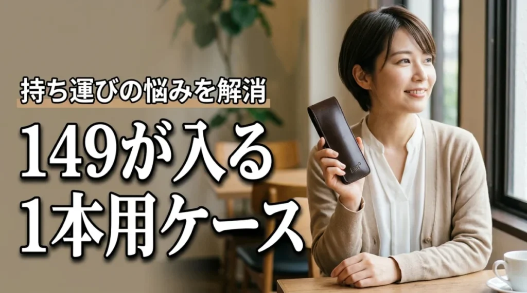 モンブラン149が入らない悩み解決!持ち運びに最適な1本用ケースのおすすめを紹介