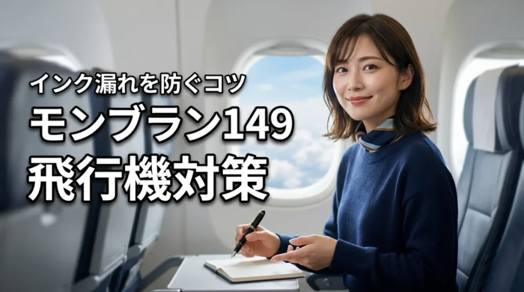 【保存版】モンブラン149の飛行機インク漏れ対策!機内でペンを汚さず携帯するコツ