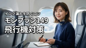 【保存版】モンブラン149の飛行機インク漏れ対策!機内でペンを汚さず携帯するコツ