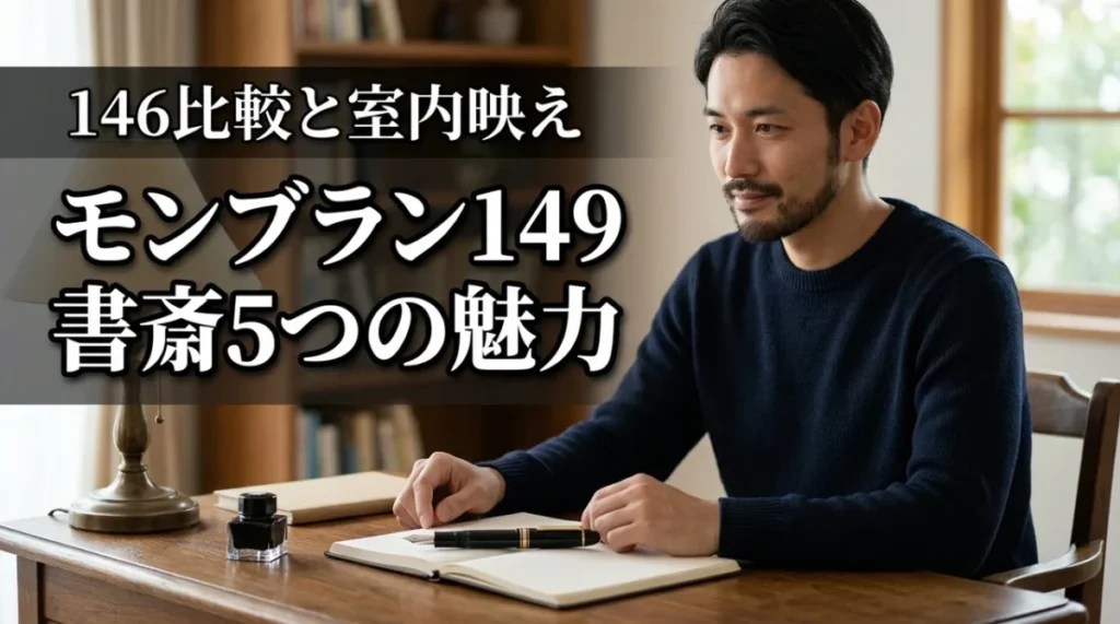 モンブラン149を自宅用の書斎に置くメリット5選！146との比較やインテリア映えも