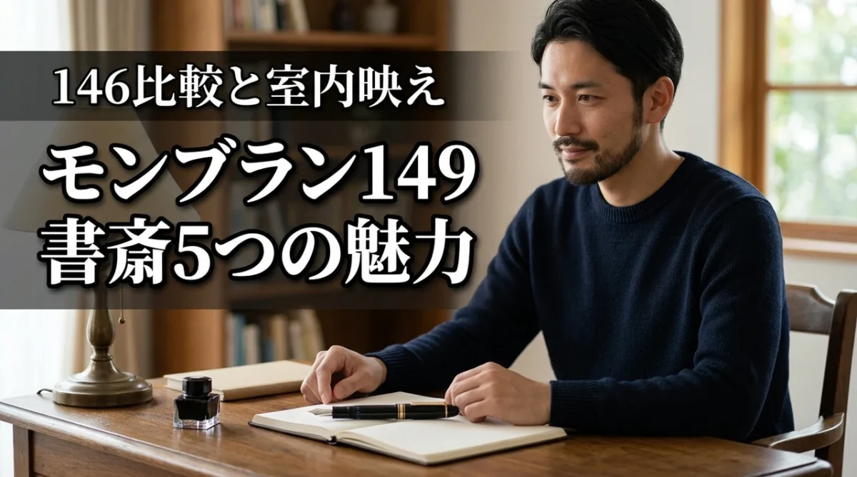 モンブラン149を自宅用の書斎に置くメリット5選！146との比較やインテリア映えも