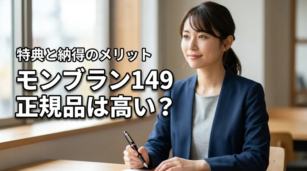 モンブラン 149の国内正規品は高いだけ？納得のメリットと独自特典を受ける価値