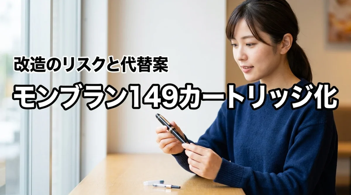 モンブラン149でカートリッジを使いたい！改造の可否と後悔しない代替案を紹介