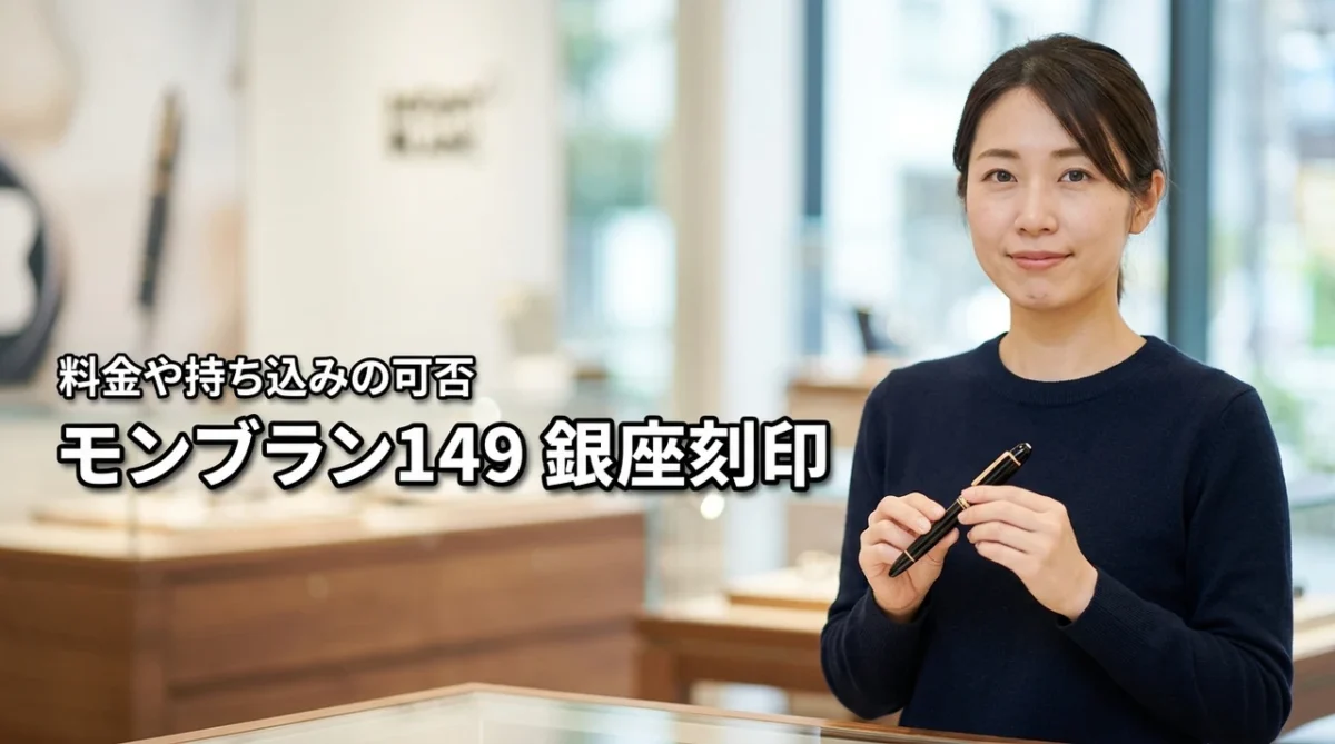 モンブラン149を銀座本店で刻印したい！サービス内容や料金、持ち込みの可否を解説