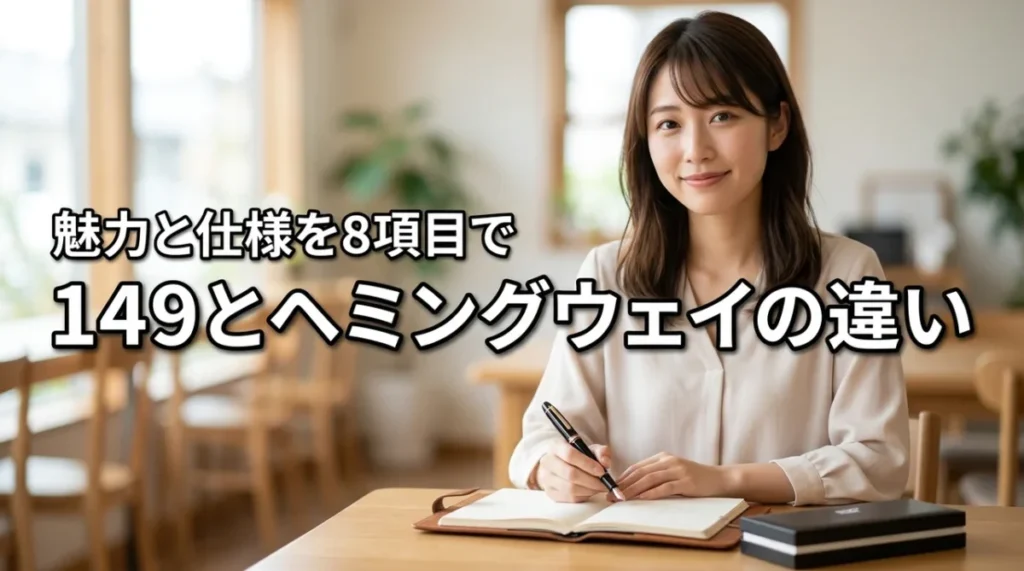 モンブラン149とヘミングウェイの違いを8項目で比較！魅力や仕様の差を知ろう