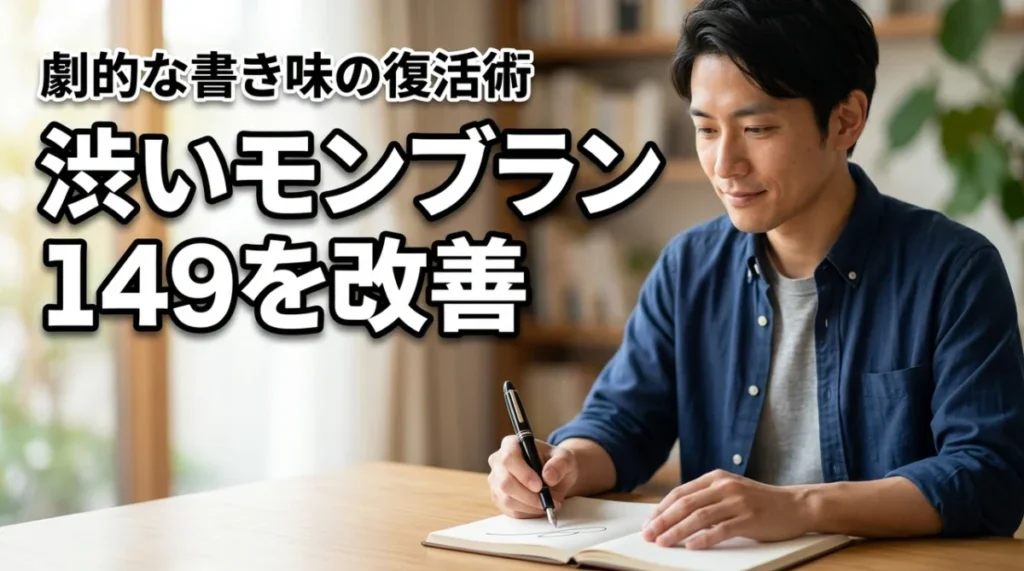 渋いモンブラン 149 のインクフローを劇的に改善！最高の書き味を取り戻す全手順