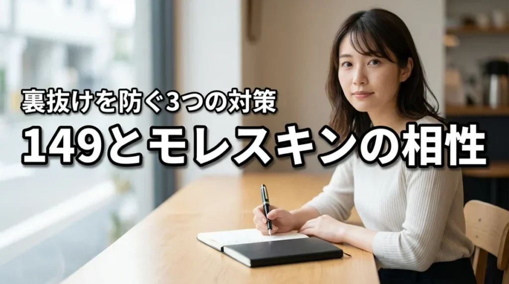 モンブラン 149とモレスキンの相性は？裏抜けを防ぐ3つの対策で書き心地を改善