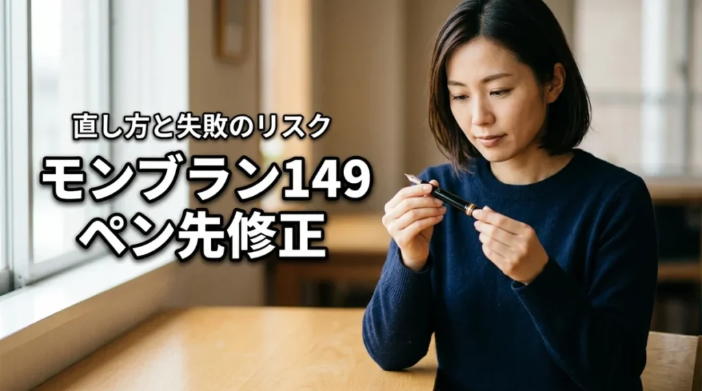 モンブラン149のペン先がズレて書き味が悪い?自分での直し方と失敗のリスク