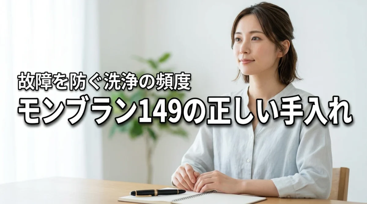 モンブラン149は毎日洗うべきか迷う方必見!故障を防ぐ正しい手入れのコツ