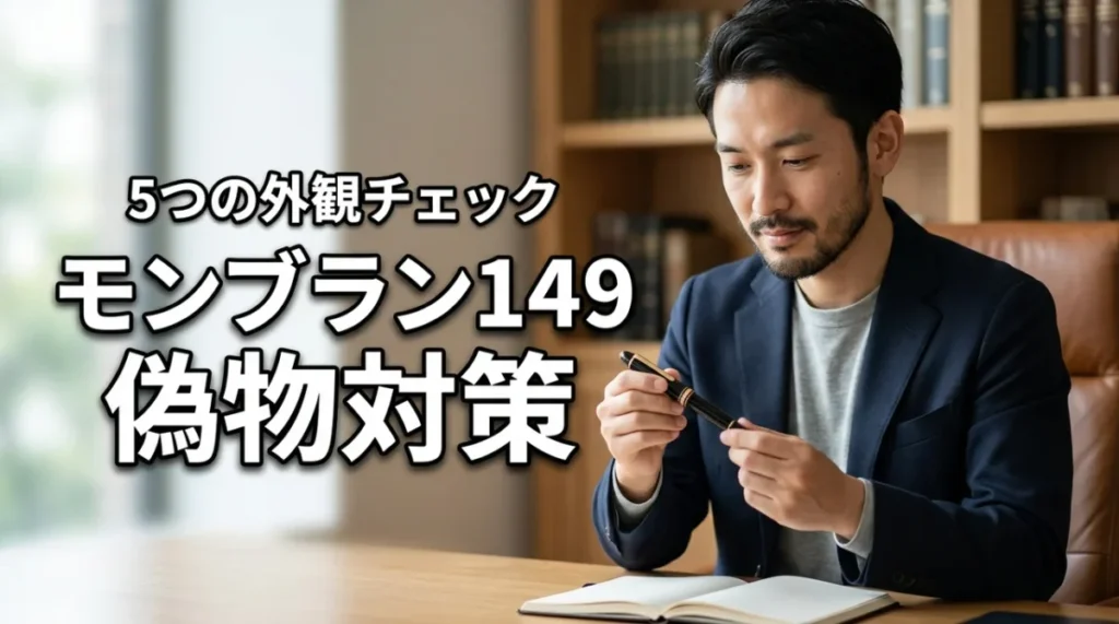 オークションでモンブラン149の偽物を掴まない避け方!5つの外観チェック項目