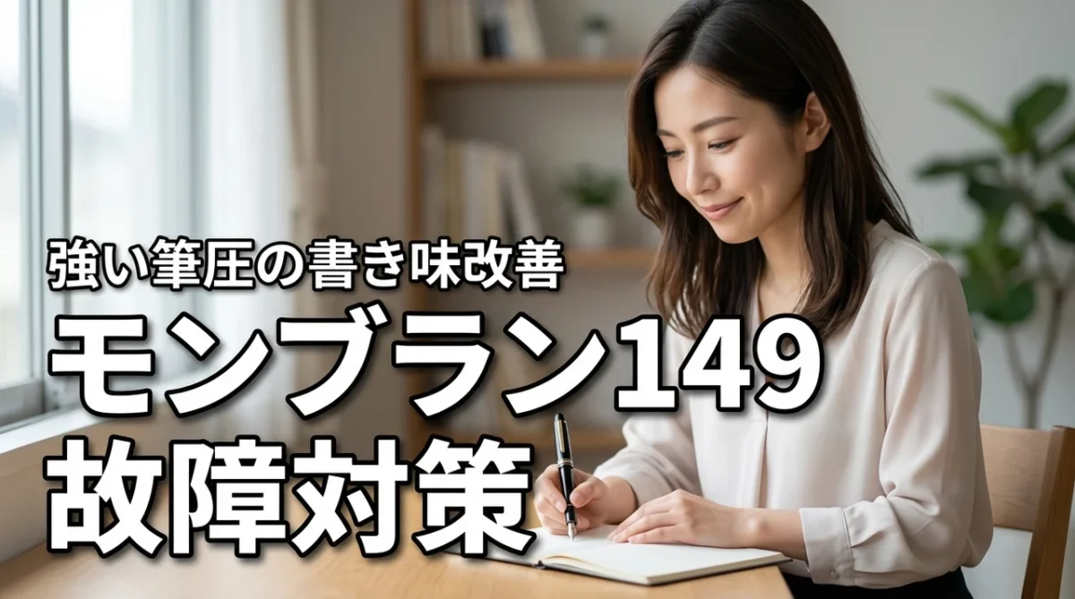 筆圧が強い人必見!モンブラン149故障の原因を特定して書き心地を改善する方法