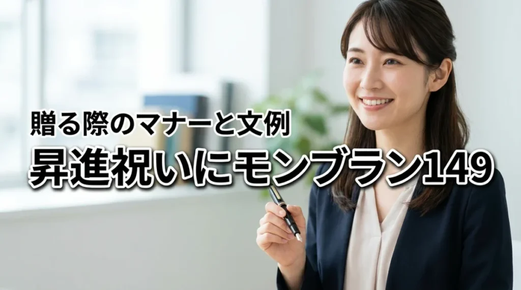 昇進祝いにモンブラン 149は失礼？喜ばれるメッセージの文例とマナーの正解