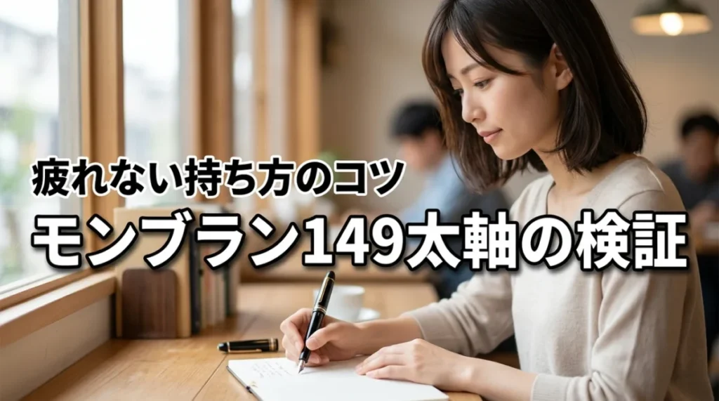モンブラン149の太軸は本当に疲れにくい？最高の筆記を実現する持ち方のコツ