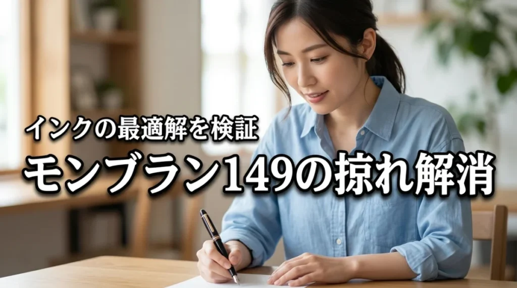 モンブラン149が掠れる時の正解は？最適なインクの組み合わせで書き味を復活
