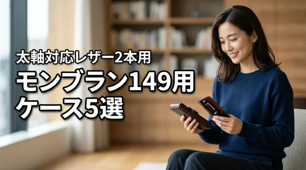 モンブラン149のケースに最適なレザーの2本用おすすめ5選!太軸対応の選び方