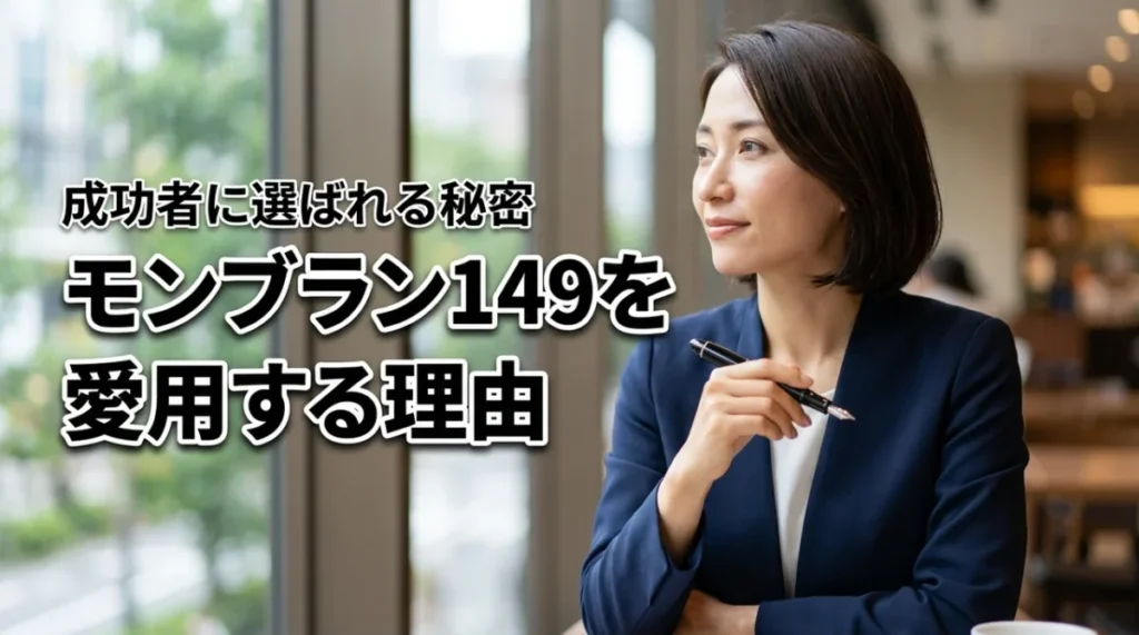 【成功者の証】モンブラン149を愛用する理由。歴史に名を刻む逸品が選ばれる秘密