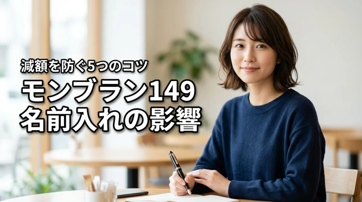 モンブラン149の名前入れが買取価格に与える影響は？減額を防ぐ5つのコツ