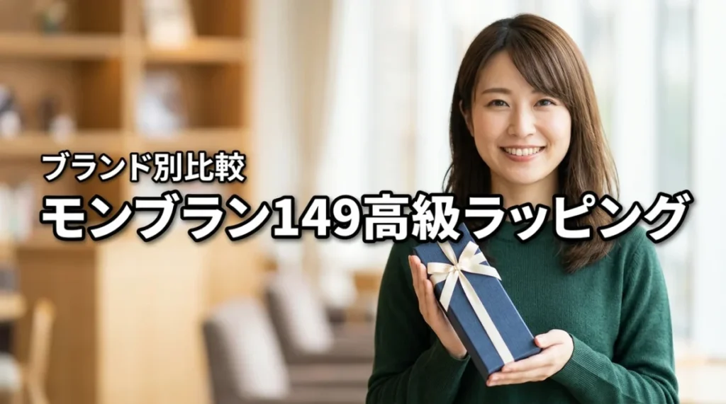 モンブラン 149の高級ラッピングはどこが最適?brand別に贈答用オプションを比較
