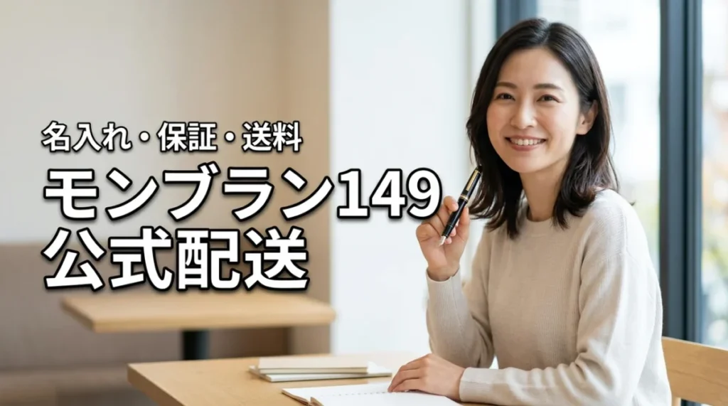 モンブラン149は公式オンライン配送が正解!名入れ・保証・送料の全情報を公開