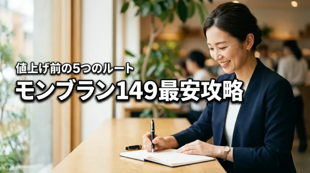 モンブラン149を安く買う2026攻略|値上げ前に最安で手に入れる5つの購入ルート