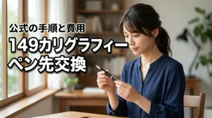 モンブラン149のカリグラフィーペン先交換は可能？公式手続きと費用のすべて
