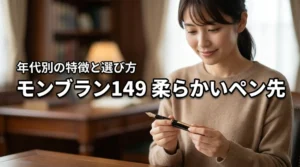 モンブラン149柔らかいペン先の正解はこの年代！特徴と選び方ガイド