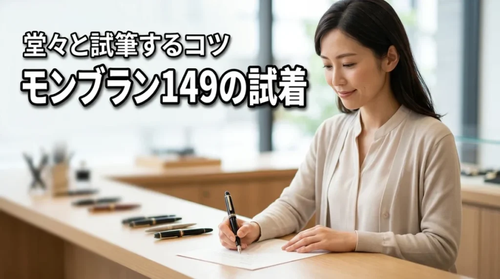 モンブラン149の試着は恥ずかしくない？高級文房具屋で堂々と試筆するコツ