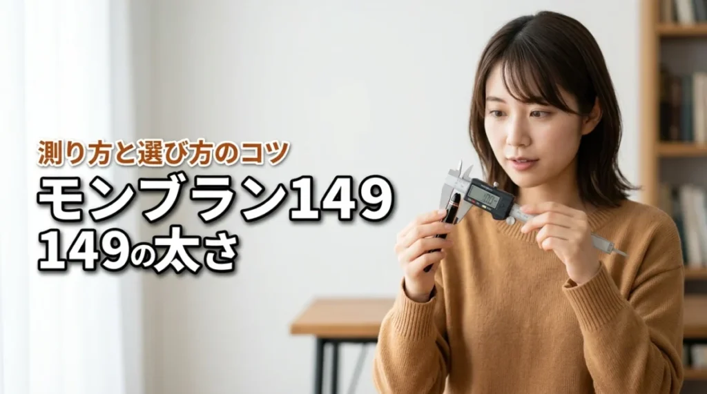 モンブラン149の軸の太さは何mm?簡単な測り方と知らないと損する選び方