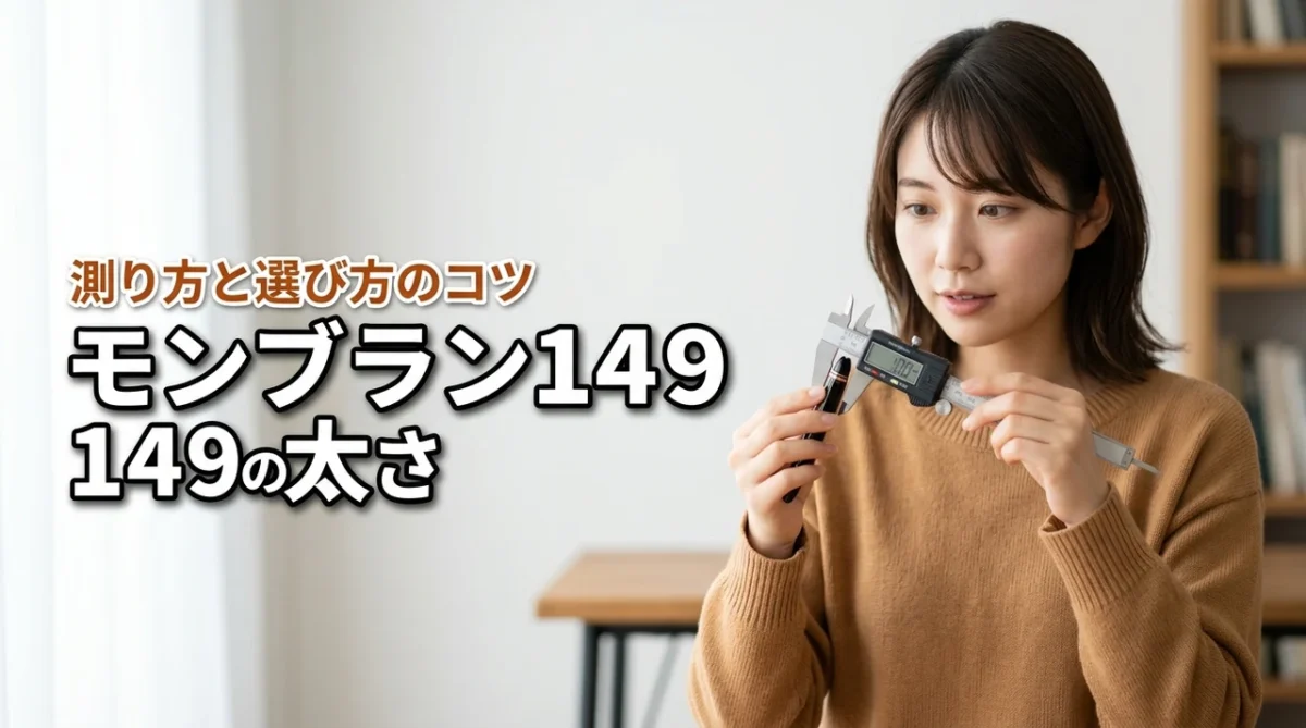 モンブラン149の軸の太さは何mm？簡単な測り方と知らないと損する選び方