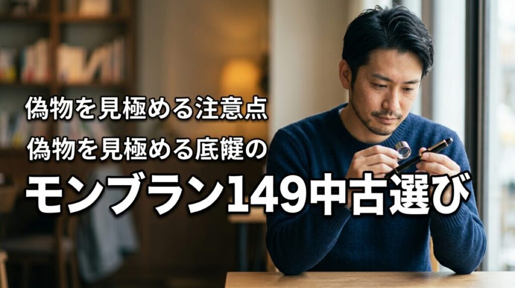 【偽物に注意】モンブラン149の中古の選び方と失敗しないための注意点を解説