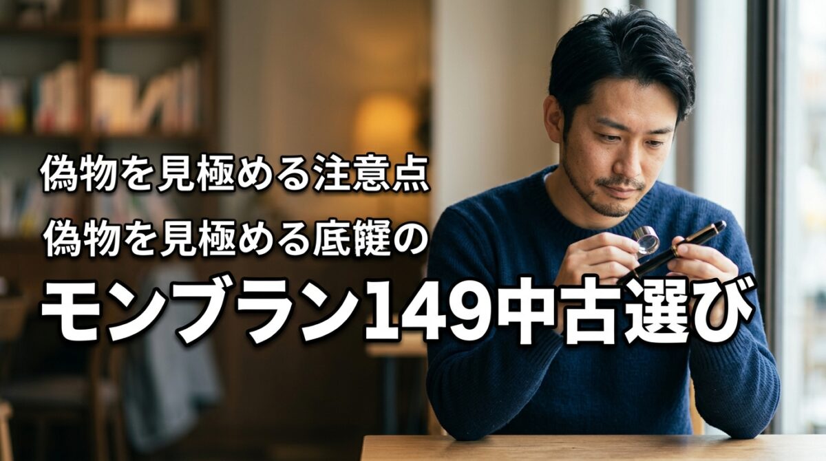 【偽物に注意】モンブラン149の中古の選び方と失敗しないための注意点を解説