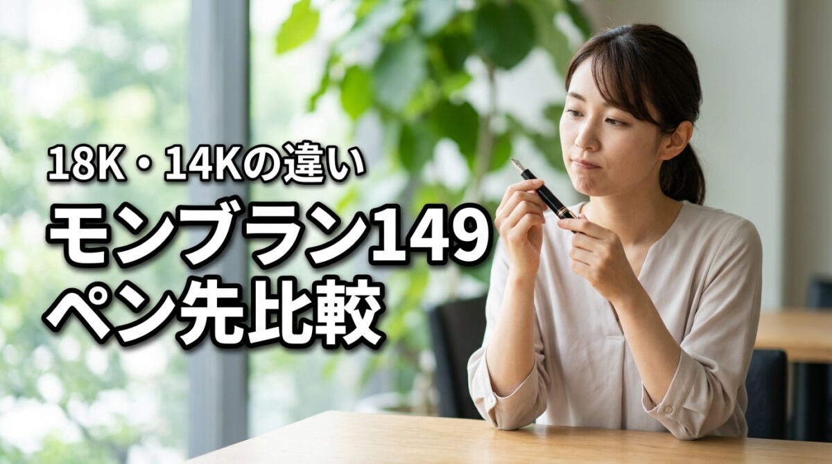 モンブラン149のペン先で18Kと14Kの違いに迷う方へ！書き味や評価の差を比較
